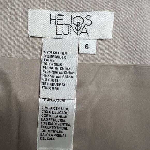 Helios And Luna Pencil Skirt‎ Size 6 Fully Lined Business Casual Preppy - Picture 5 of 7